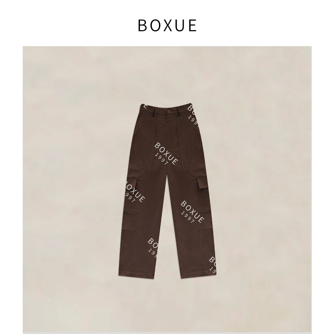 BOXUE  ‘’美式红酒‘’ 2024新款时尚休闲工装裤 #240601K712