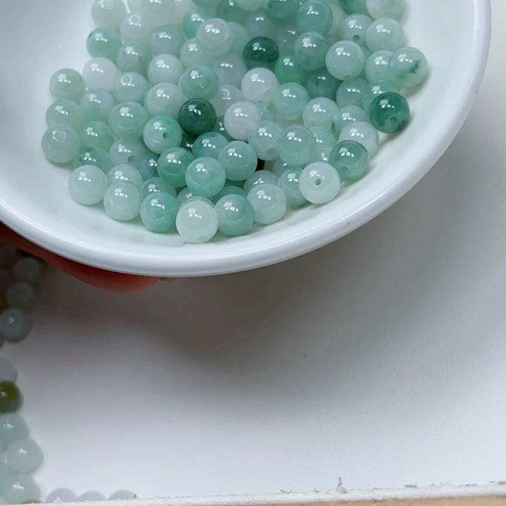翡翠手链未镶嵌散珠108颗卡6.2
