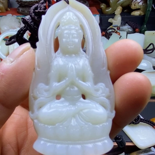 未镶嵌和田玉（糖玉）车挂