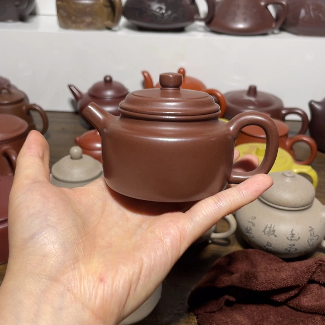 茶壶紫砂宜兴紫砂壶半手工10