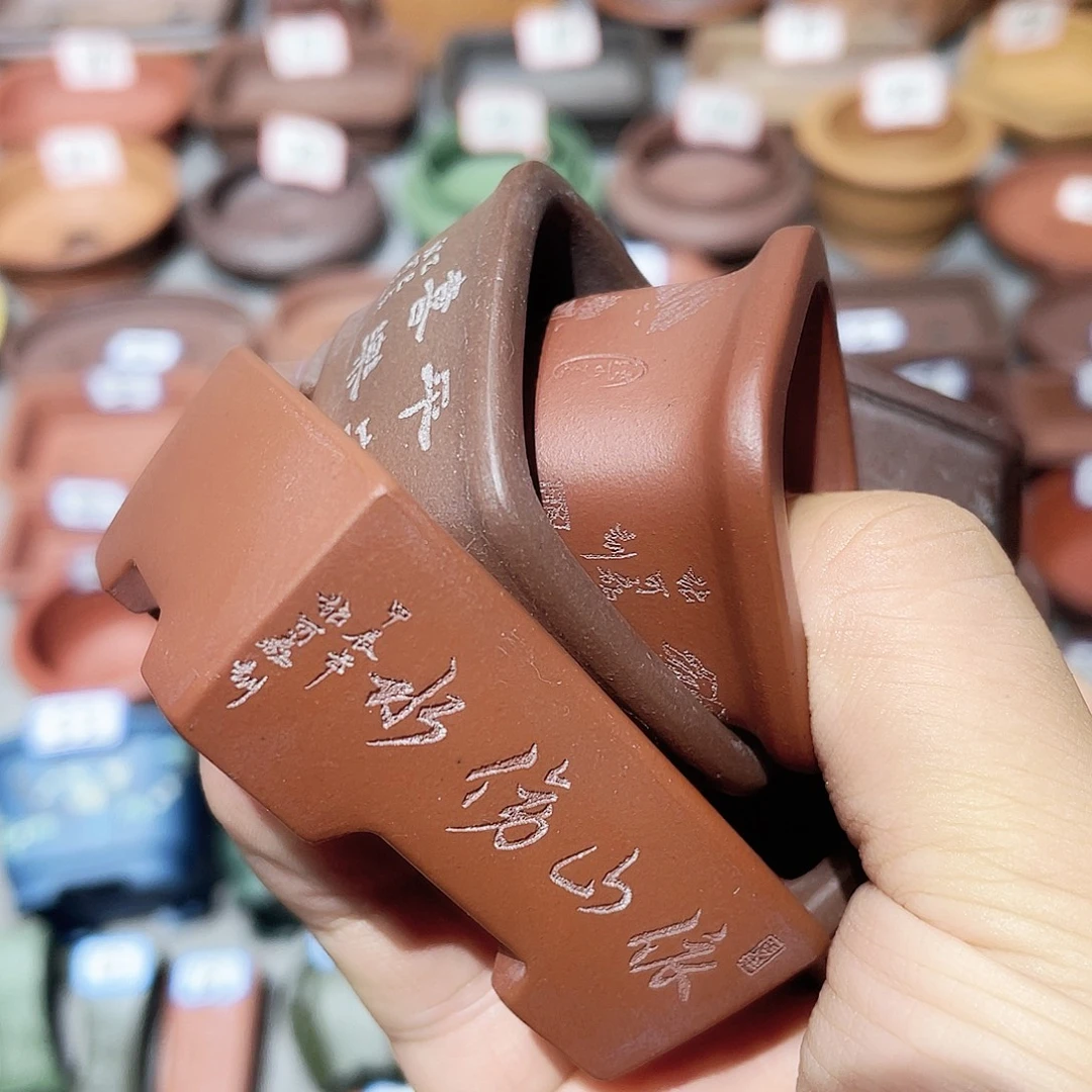 蓝***仔紫砂小盆5个小盆组合