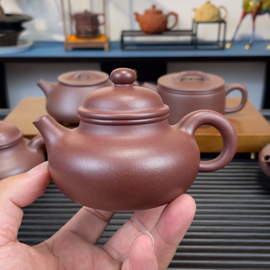 高***客茶壶紫砂紫泥容天180cc