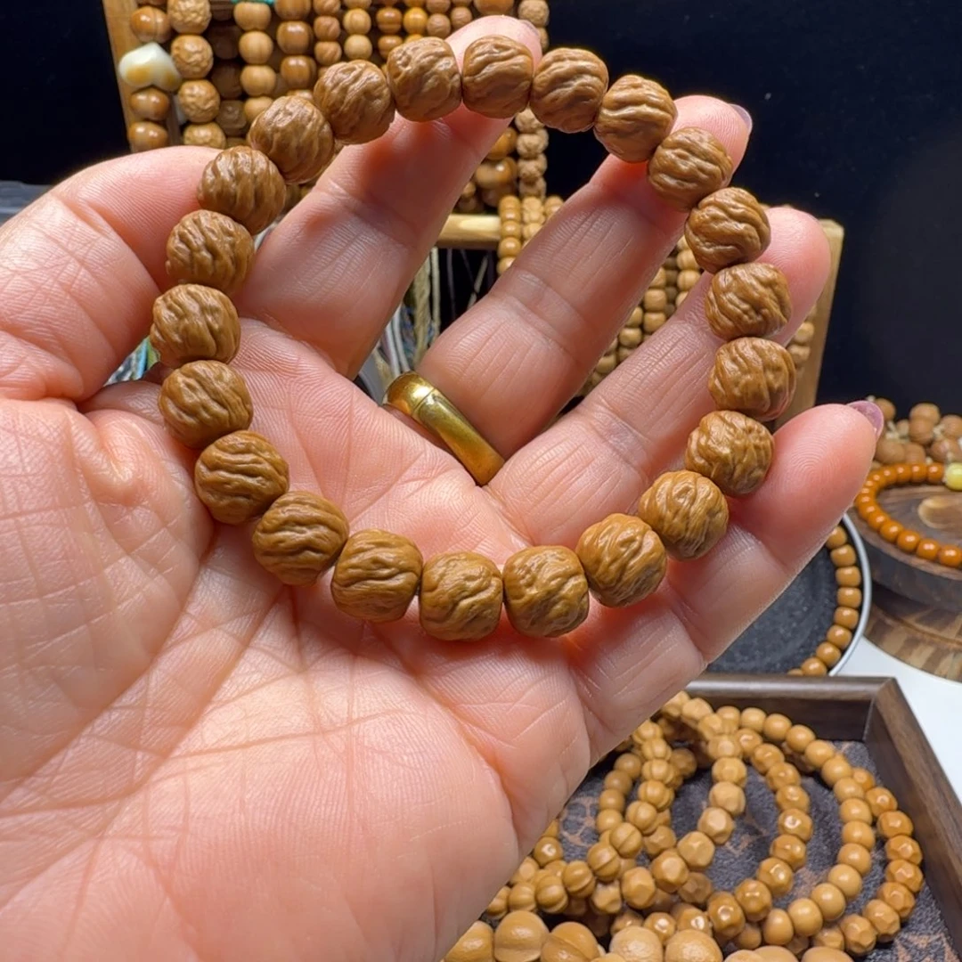 然***）猴头核桃手串浑圆魔礼珠
