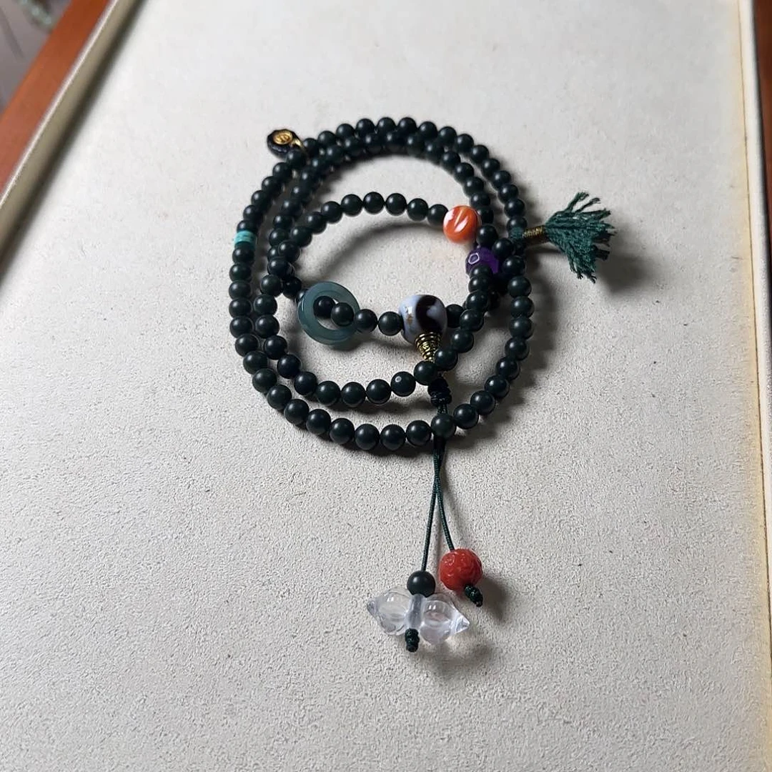 和田玉颈饰未镶嵌海****亮