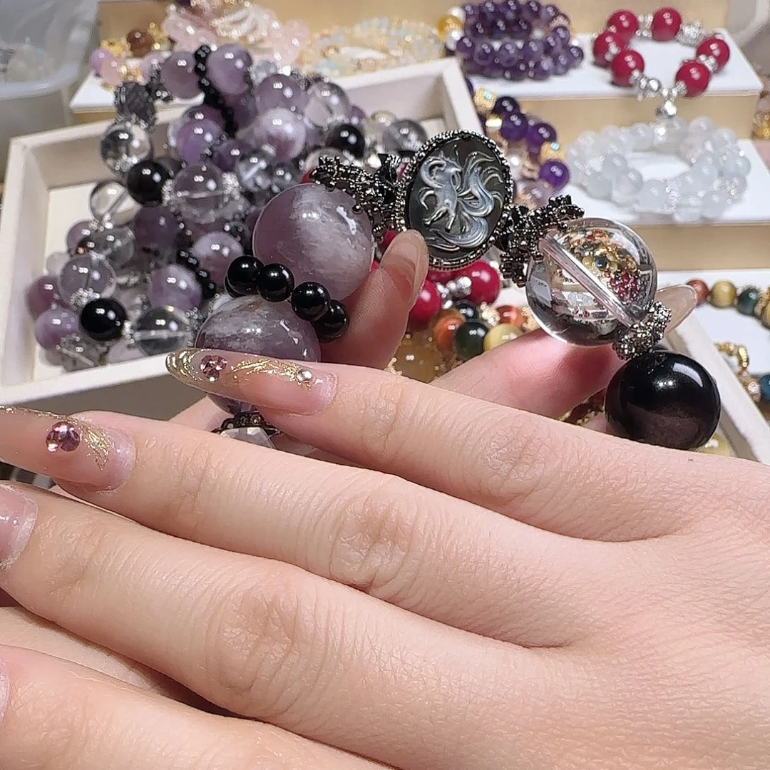 水晶手链未镶嵌不****）把