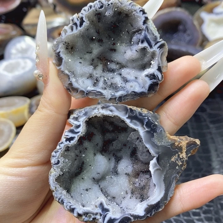 未镶嵌珠宝半成品水晶彩晶盆