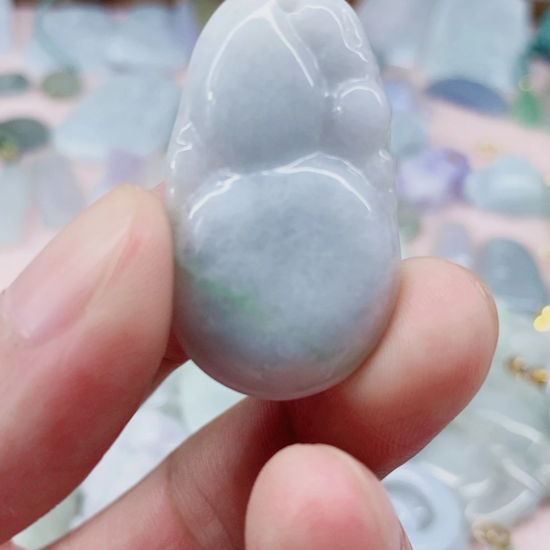 颈饰未镶嵌翡翠天然