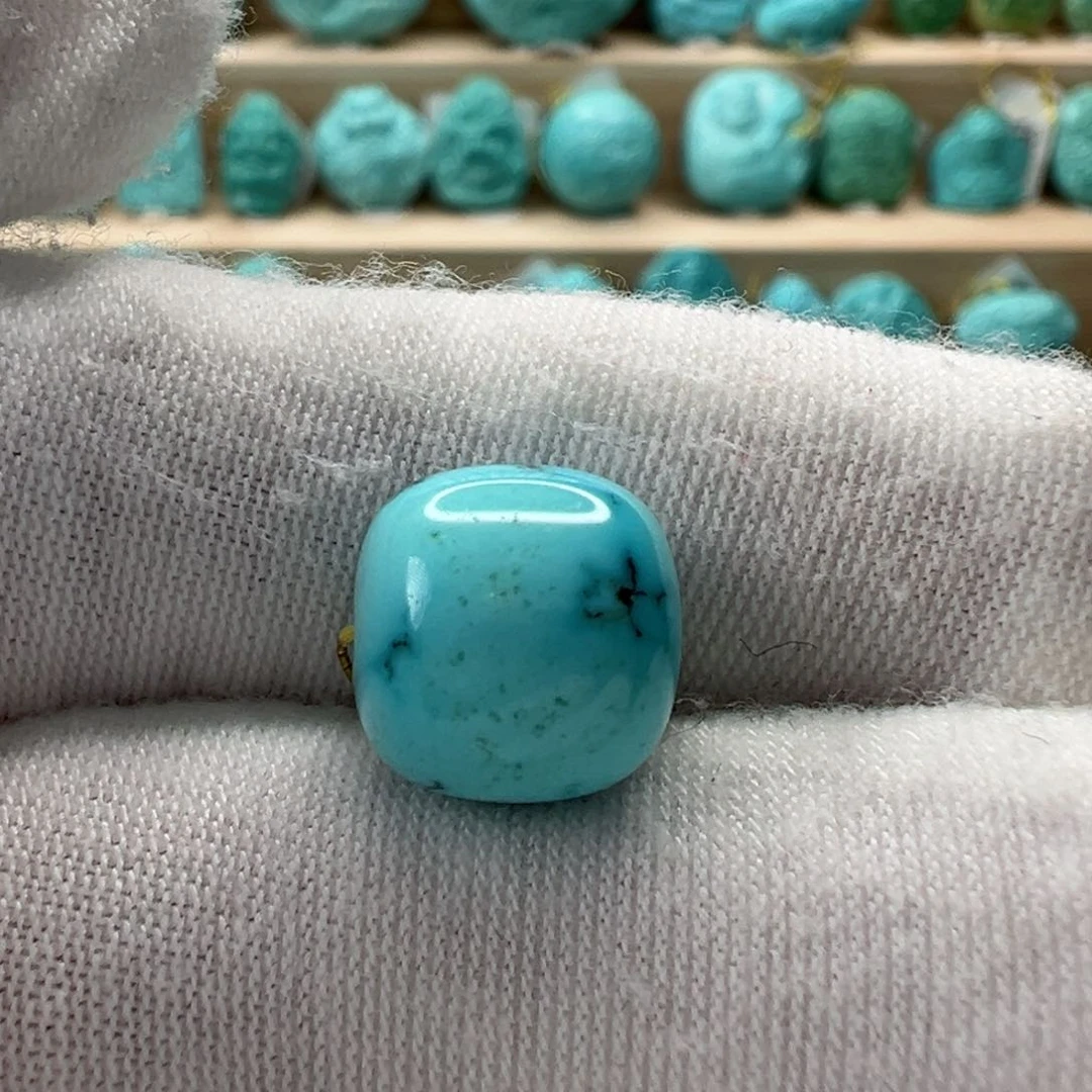 未镶嵌绿松石老型珠10.7x10.2mm