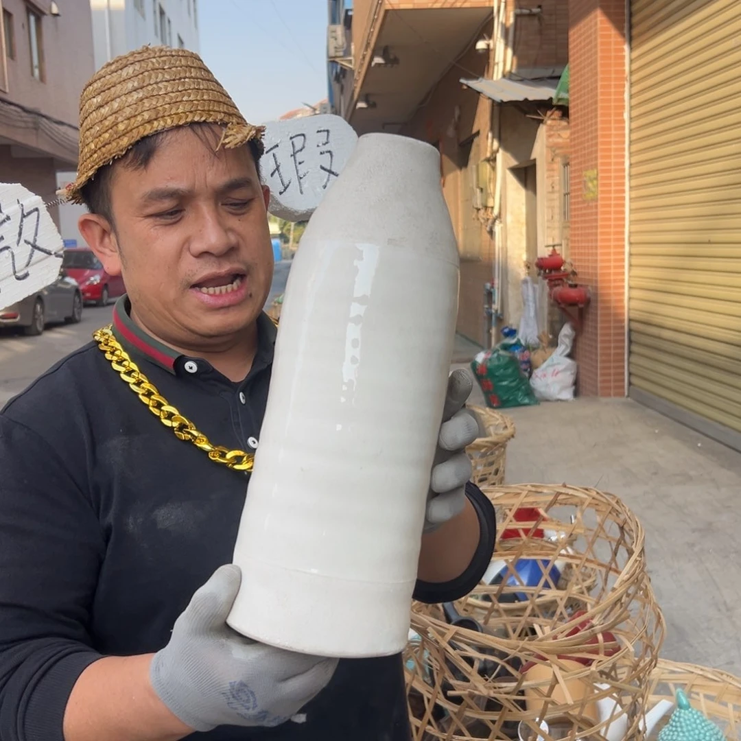 摆件57 号高中低温陶瓷工艺瓶（部分微瑕）