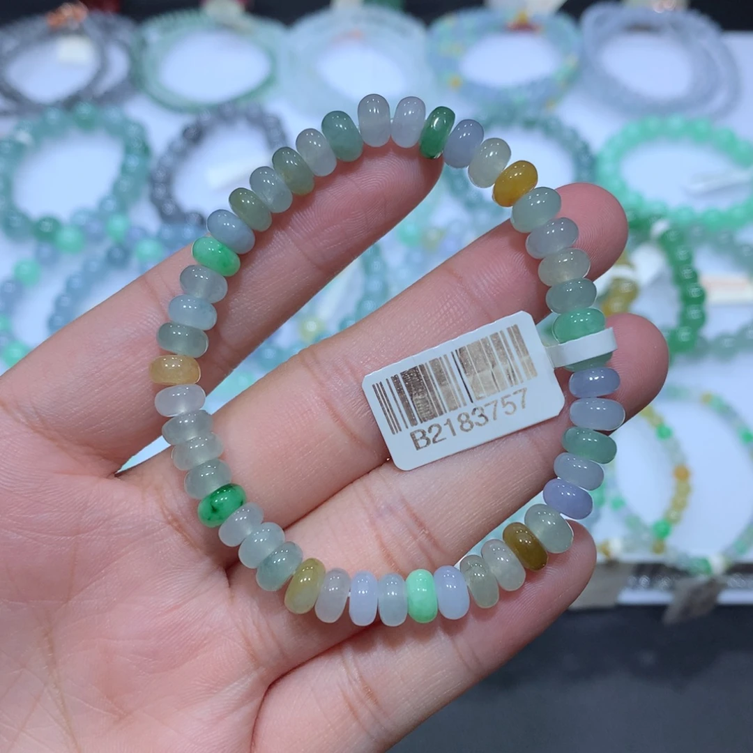 未镶嵌手串翡翠天然