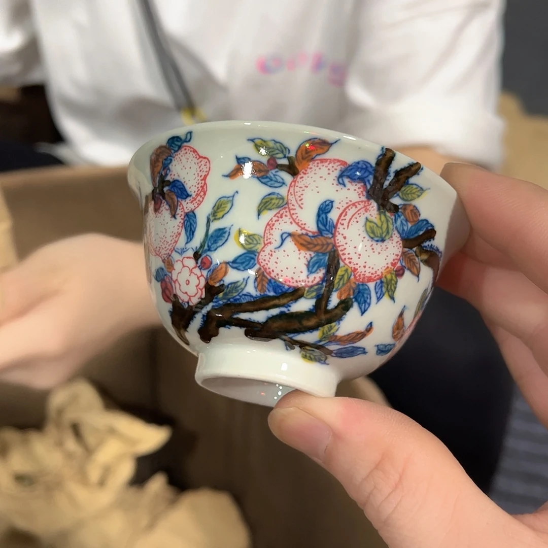 摆件/////景德镇陶瓷杯子。绿。