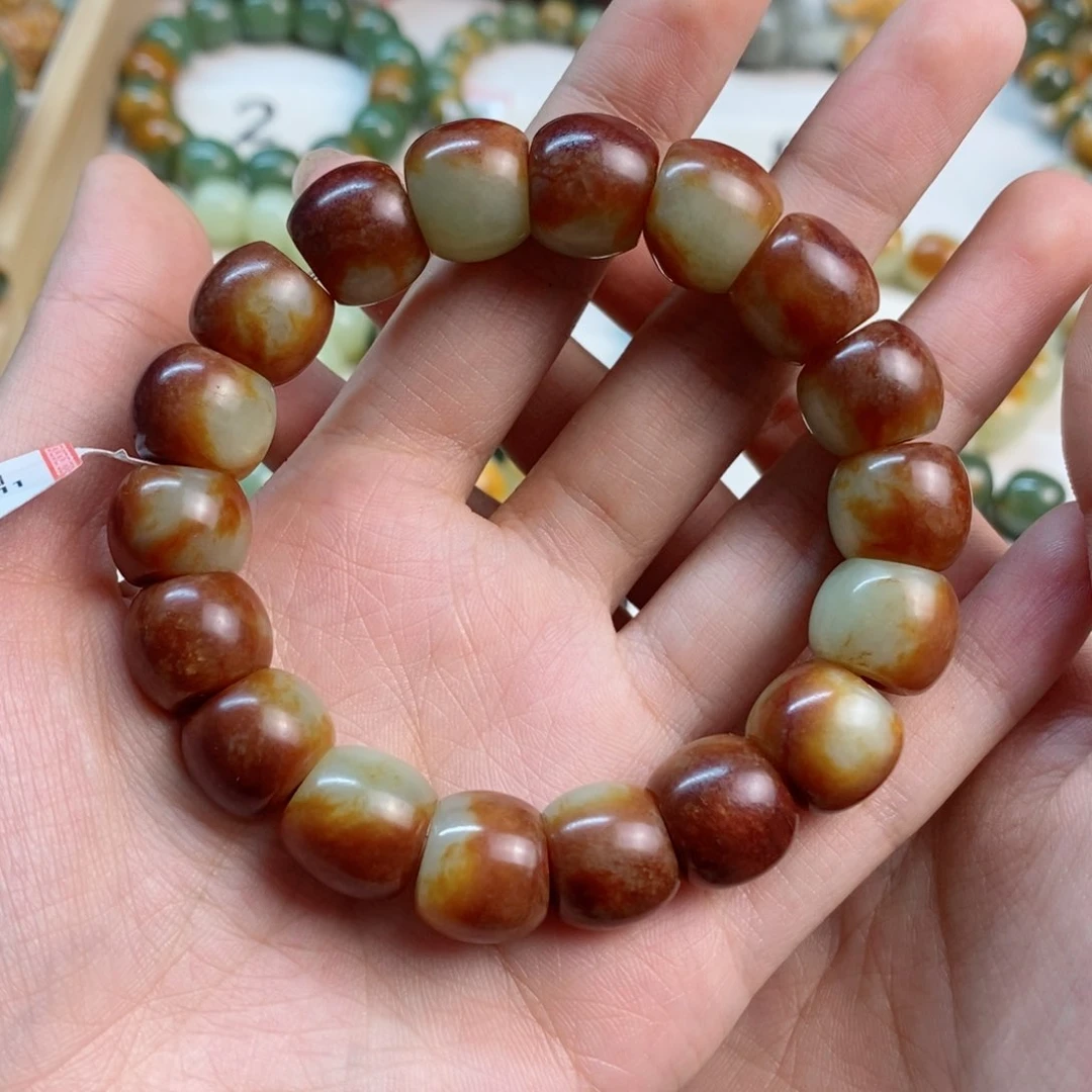 透闪石质玉手串未镶嵌鱼*者