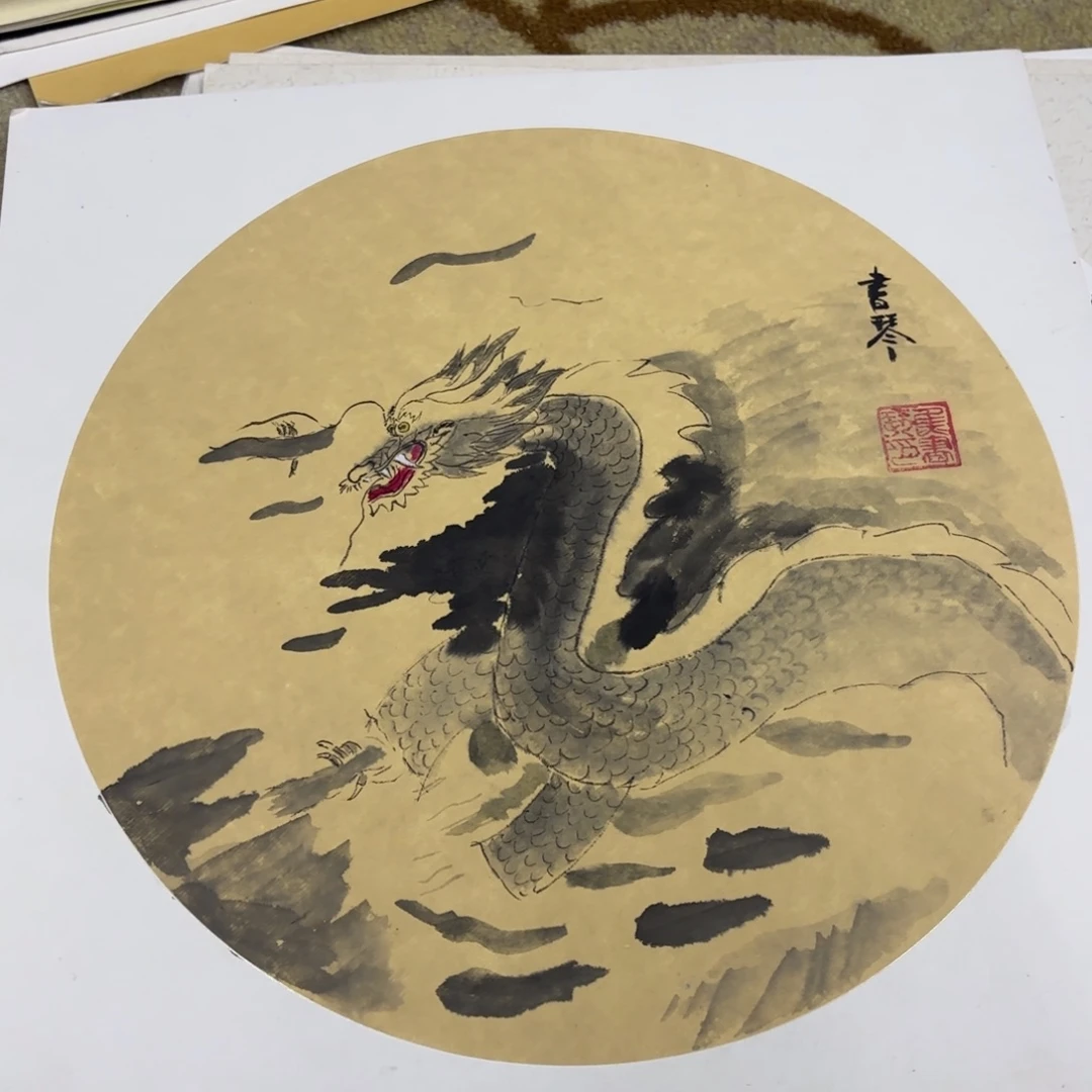 国画38-38卡纸作品童