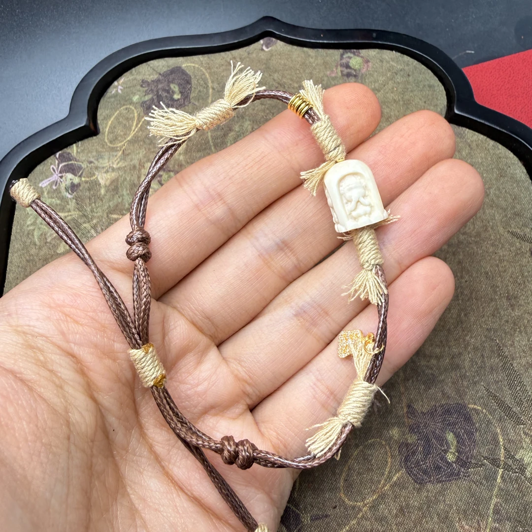 【配饰】猛犸牙 设计款成品 四不佛 精工雕刻1.5cm