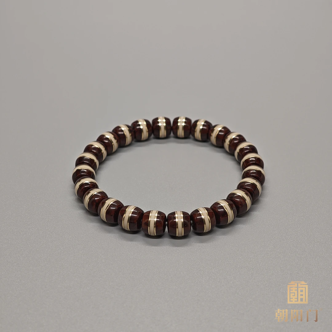 【D2714】紫金鼠“实心肉珠”9mm左右“猛犸夹心铜管孔道”精工全品