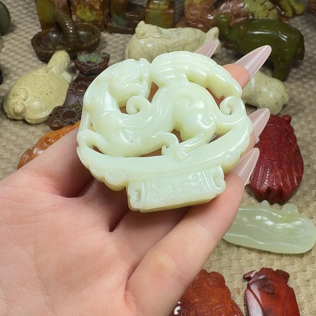 白玉菩提吊坠挂件