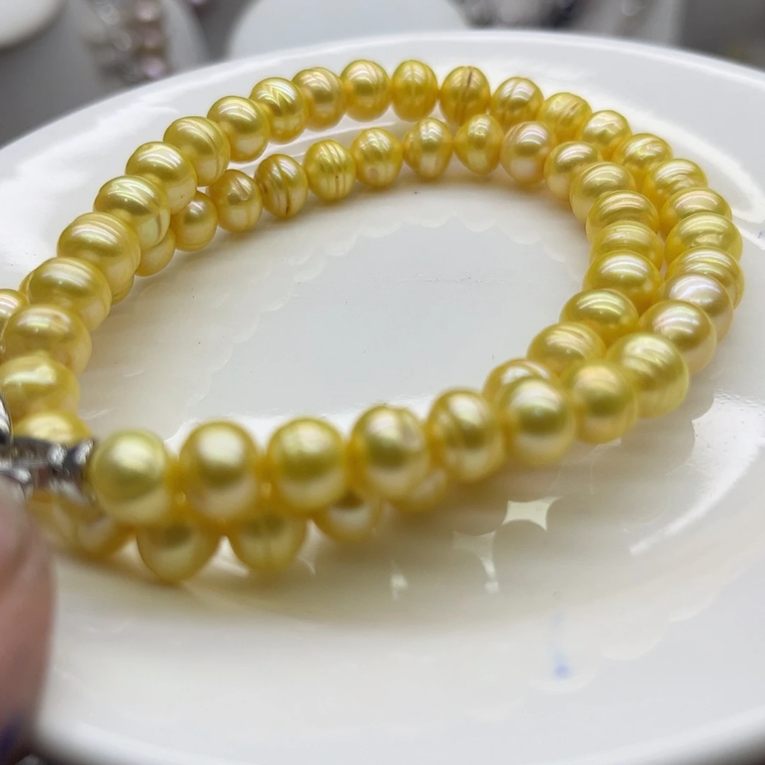 戒指银S925镶嵌淡水珍珠