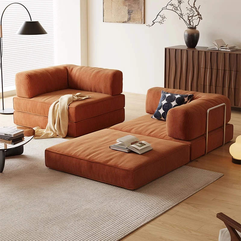 木宫匠家居泰迪模块沙发床折叠两用小户型客厅2025新款双人沙发床