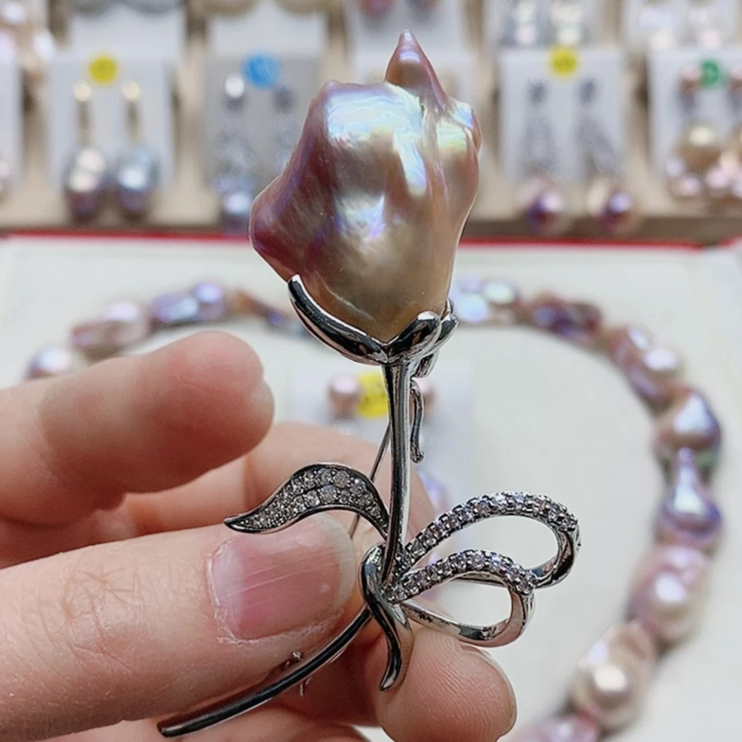 【闪购商品】淡水珍珠耳饰银S925镶嵌