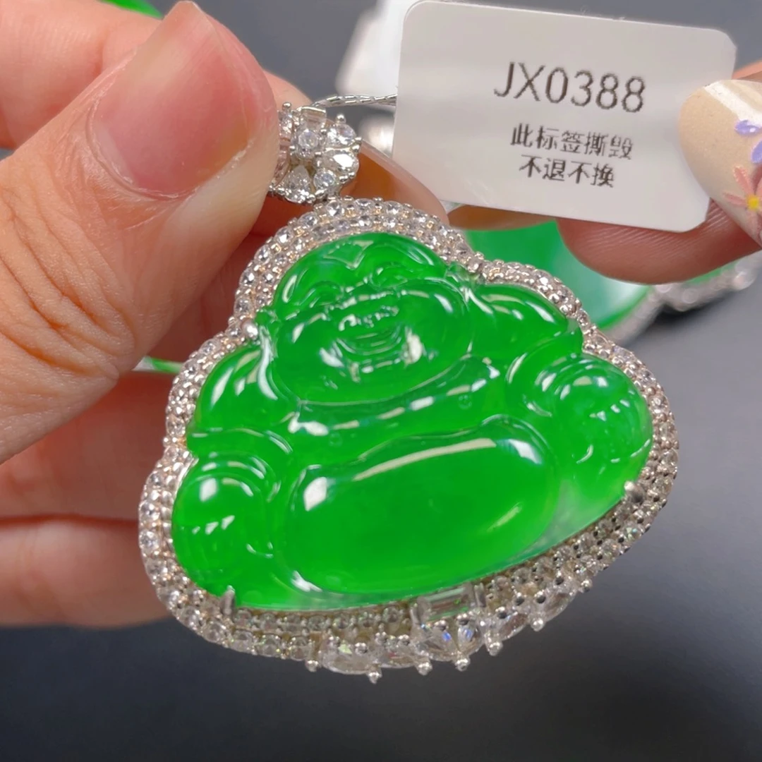 【闪购商品】颈饰银S925镶嵌翡翠翡翠