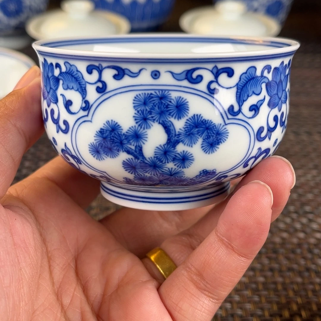 瓷片景德镇陶瓷杯杯杯