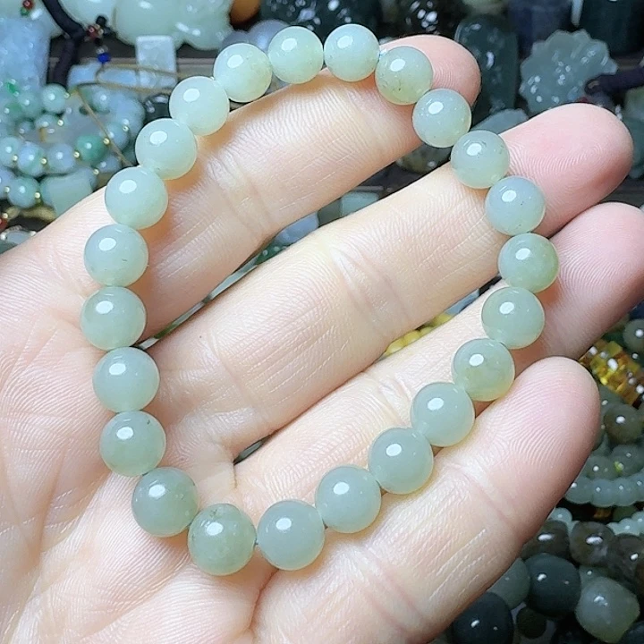 和田玉（糖玉）手链未镶嵌知*