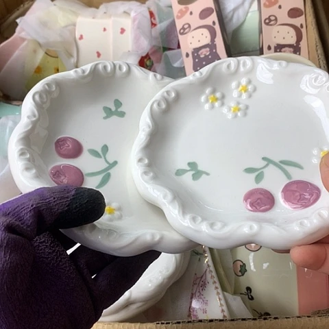 盘陶瓷制品满25拼单发货默认微瑕