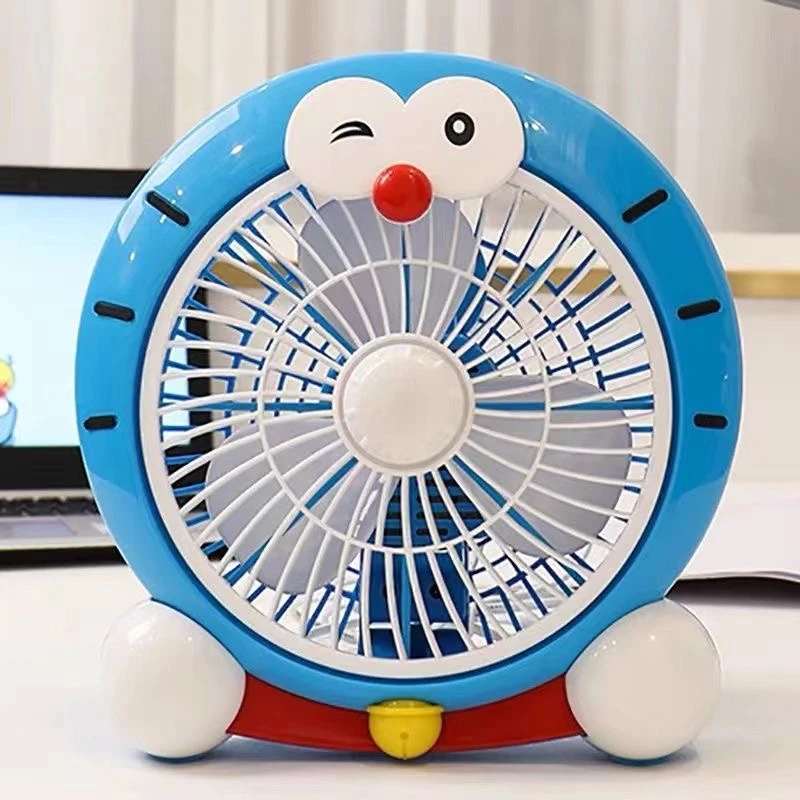 卡通电风扇办公室床学生宿舍桌面轻音大风力台扇家用迷你寝室宿舍