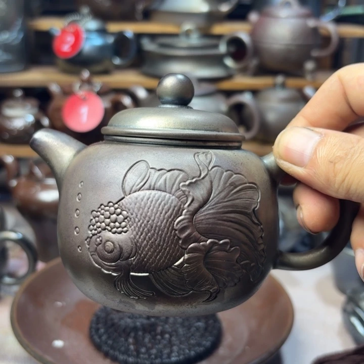 苍***剑壶庄诚坭兴陶柴烧壶