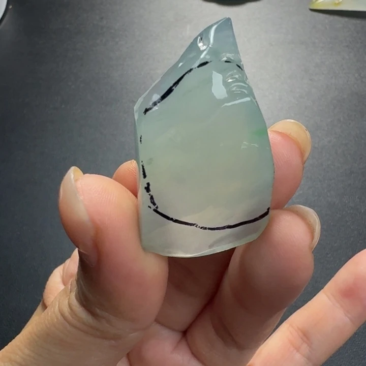 定制翡翠未镶嵌翡翠随形叶子