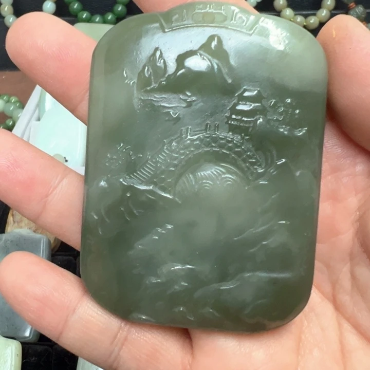 吊坠(不含链)未镶嵌和田玉