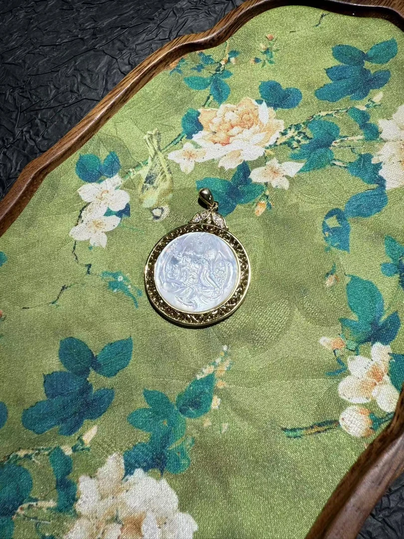 A591【金汐】白色度母吊坠