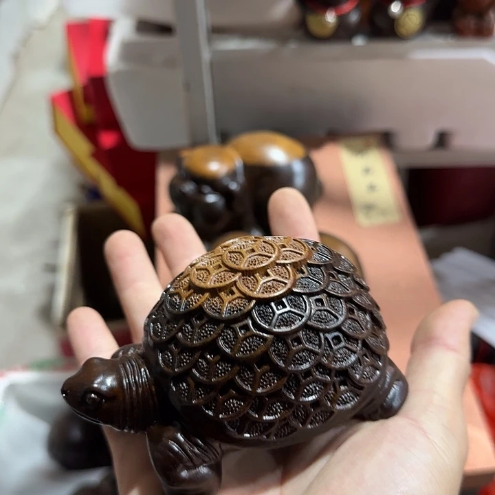 木黑檀木12金钱龟双色