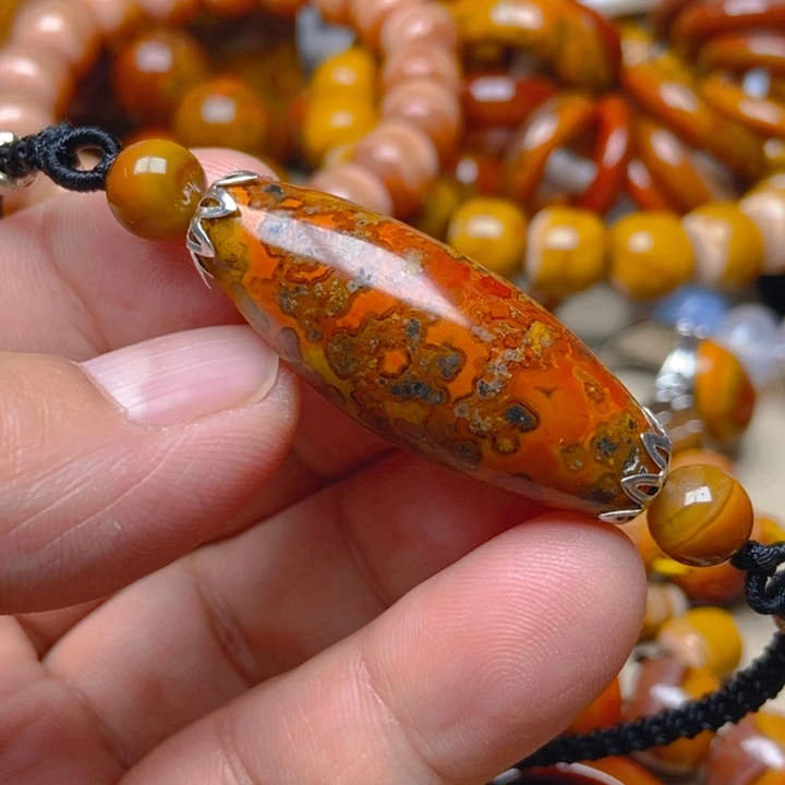 玛瑙/玉髓未镶嵌吊坠