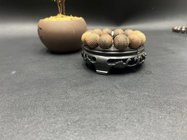 【小茜甄选】FY115沉木圆珠雕刻手串