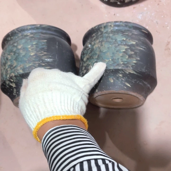 紫砂花盆口径15高度14两只正品