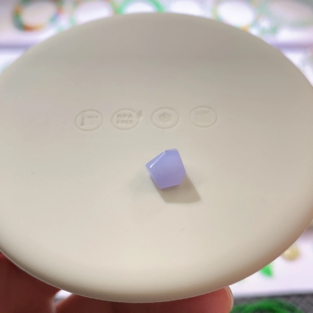 翡翠裸石紫色随行