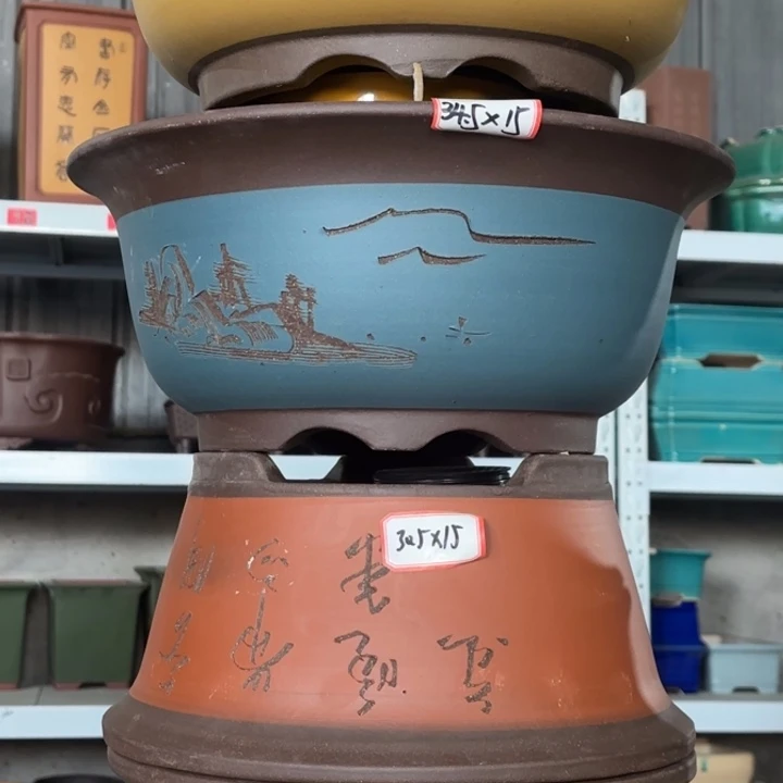 紫砂花盆               100-4