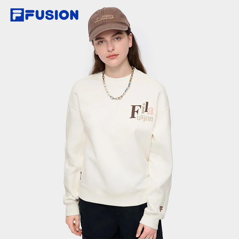 FILA潮牌女子套头卫衣24冬新休闲针织上衣T11W443208F-Q75