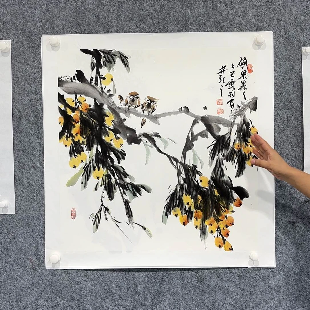 国画花鸟绘画作品