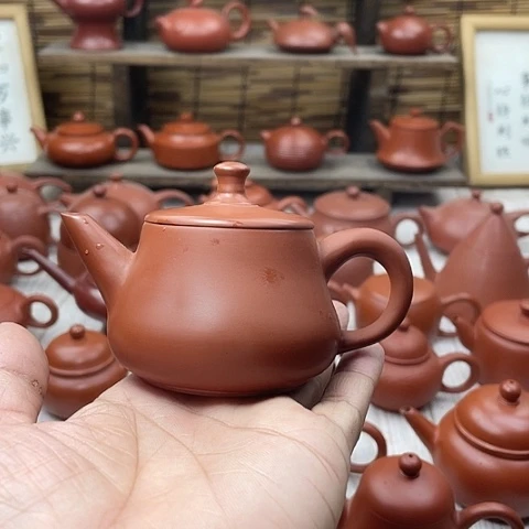 家****套潮州朱泥手拉壶汉瓦壶