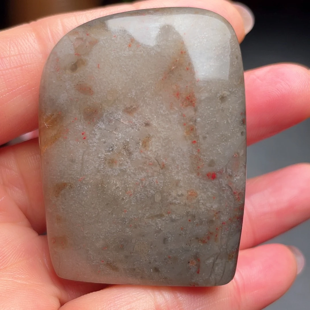 田黄石东****室昌化鸡血石手把件闲章挂件