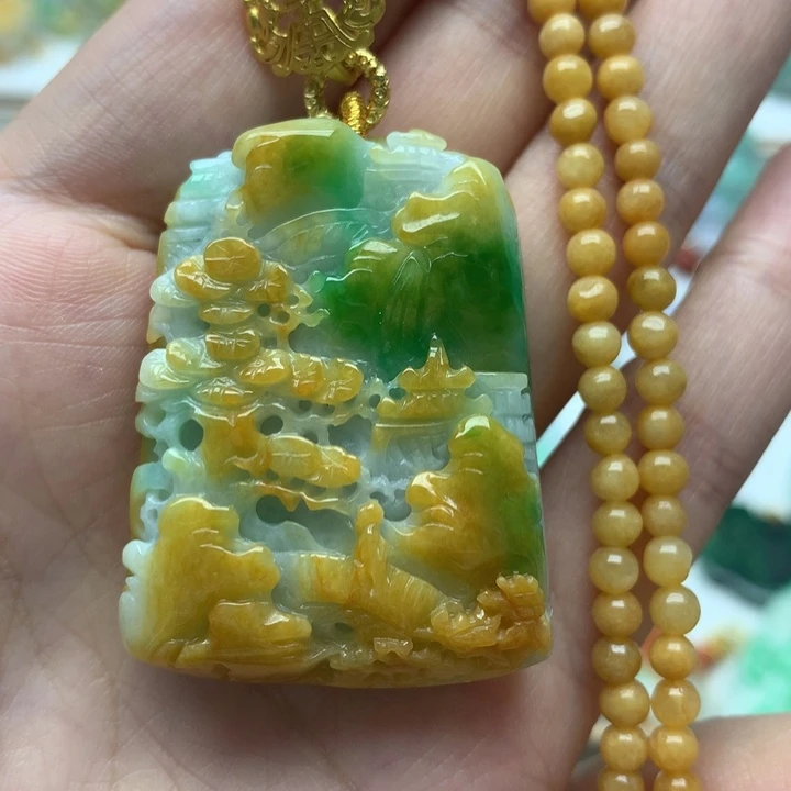 颈饰未镶嵌翡翠翡翠