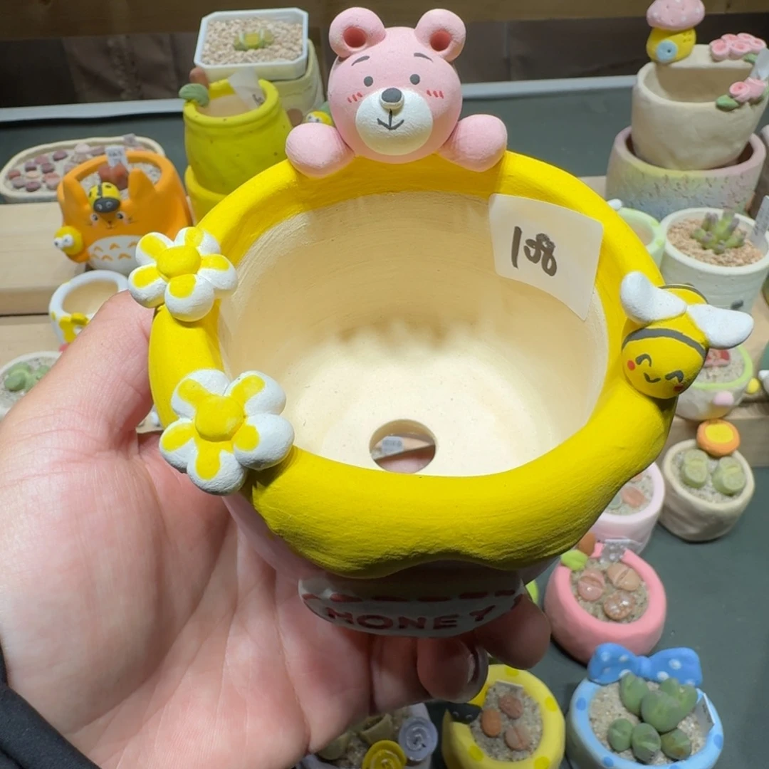 红陶?****?蘑菇272花盆