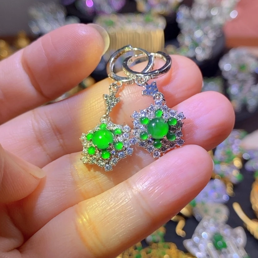 【闪购商品】银S925镶嵌挂件翡翠