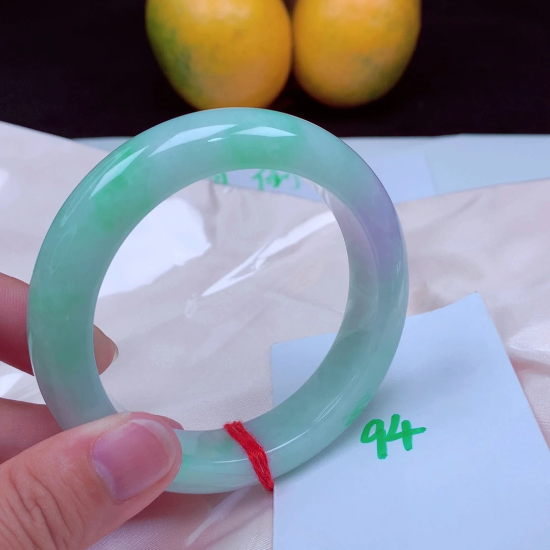 未镶嵌手镯翡翠缅甸天然A货翡翠手镯56.7