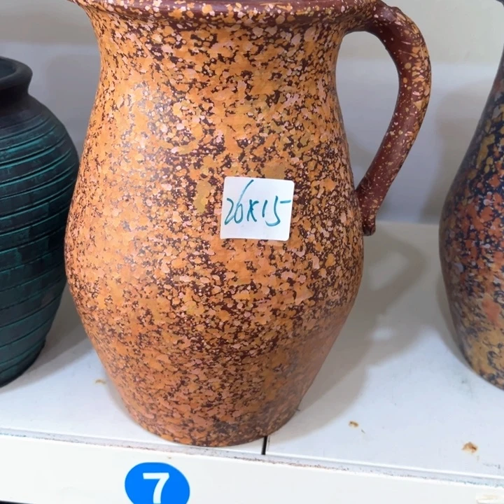 16.6-1微瑕土陶单耳茶壶琥珀红