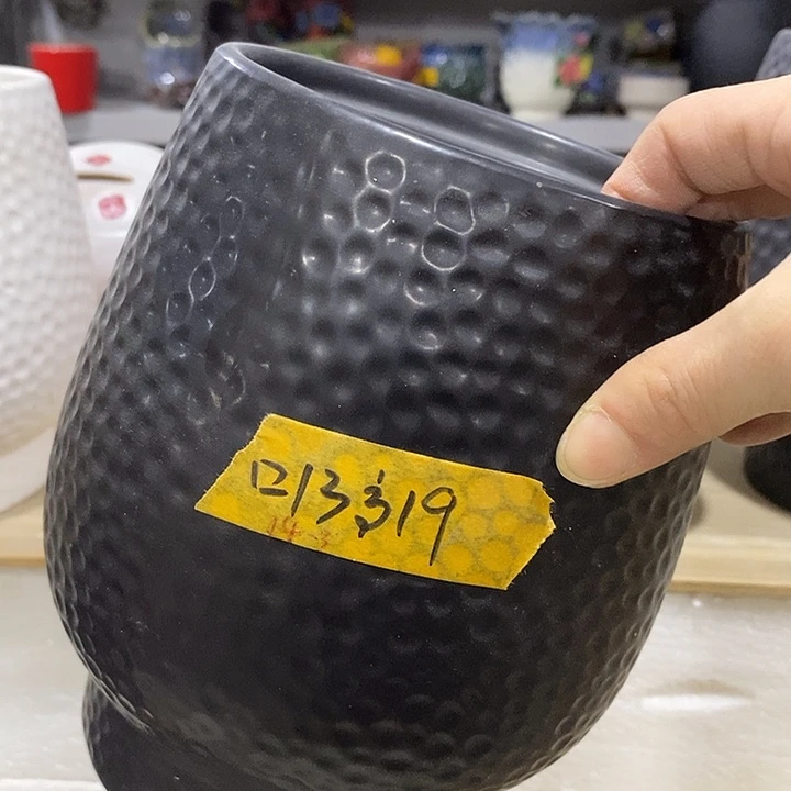 陶瓷花盆有孔 瑕疵介意勿拍