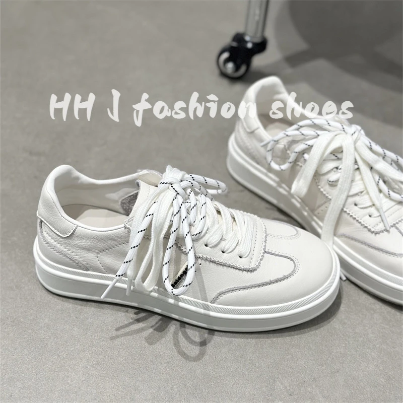 韩版真皮小白鞋女2025夏季新款高级感板鞋百搭时尚休闲运动鞋女鞋