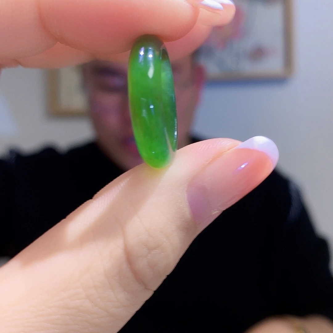 和田玉（碧玉）戒指未镶嵌圈口自己备注